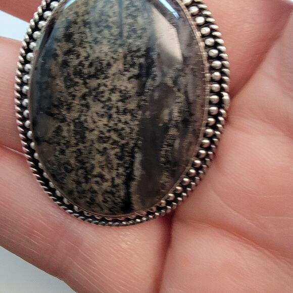 Necklace Pendants Tiffany Stone & Dendritic Jasper in Sterling Silver Jewelry - Picture 7 of 10